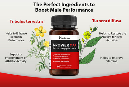 Herboxa T-Power Max ingredients: Tribulus terrestris. Turnera diffusa